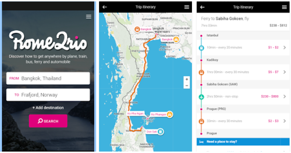 Rome2rio android