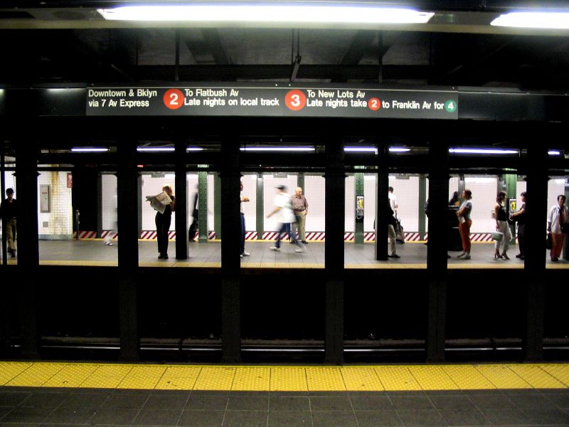 The New York subway Brooklyn