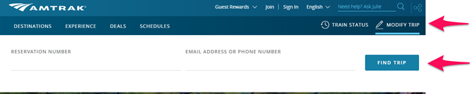 Amtrak - Step 1